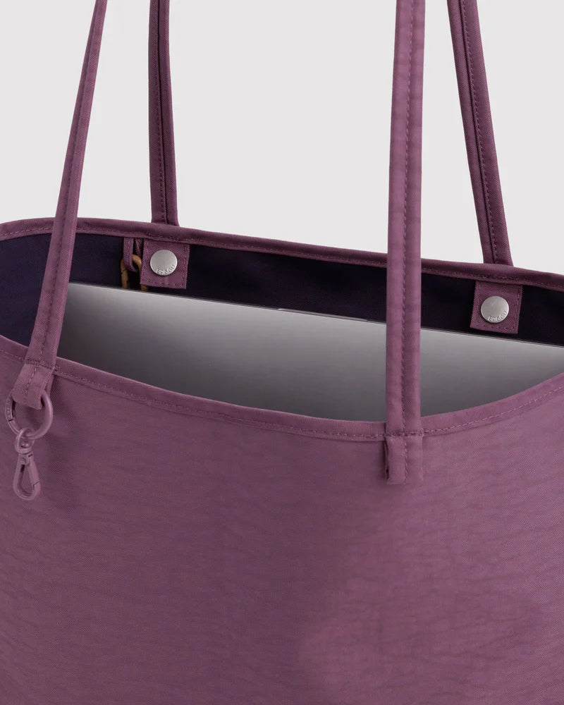 Medium Nylon Reversible Tote in Wild Plum Mix