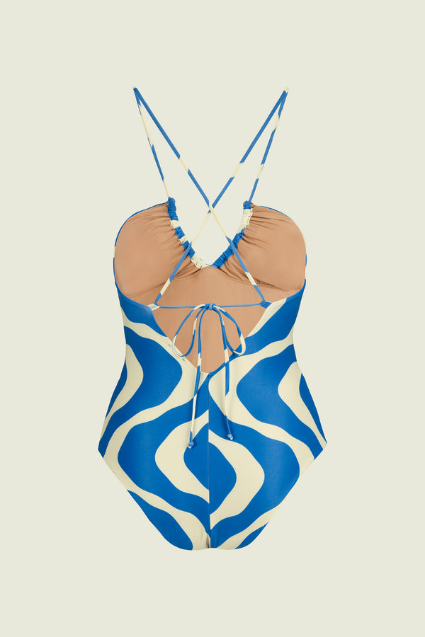 Blue Rippling Iodio Bathing Suit