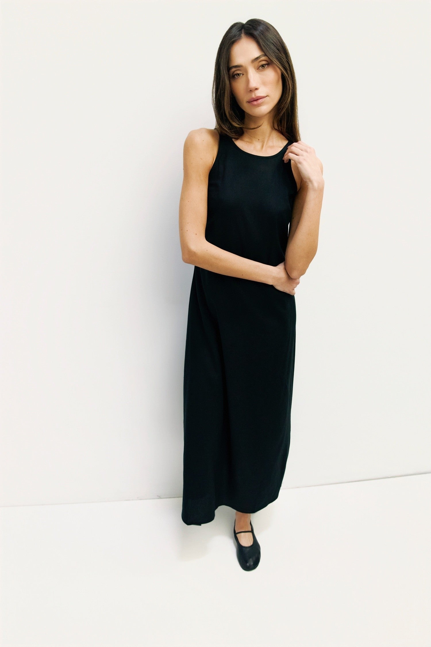 Campbell Linen Blend Midi Dress