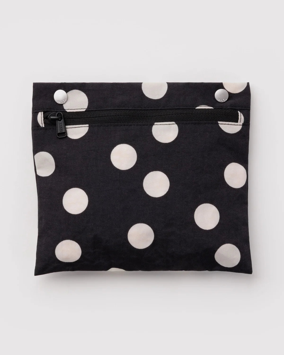 Everyday Cloud Bag in Black and Cream Polka Dot