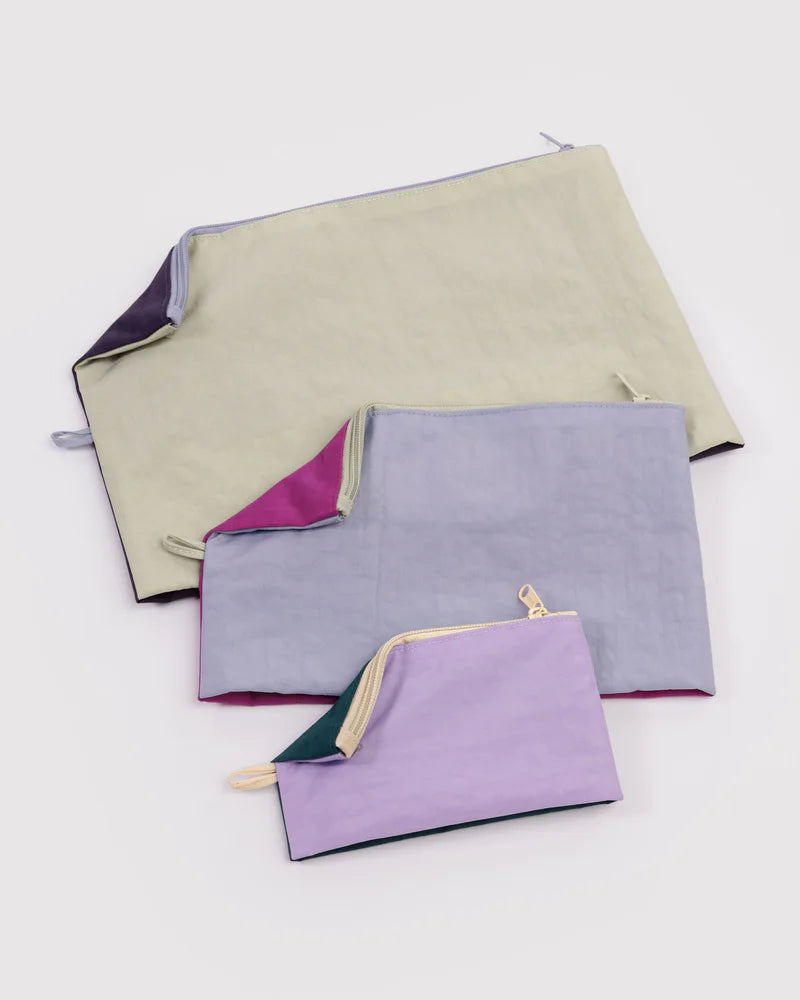 Go Pouch Set in Lagoon Mix