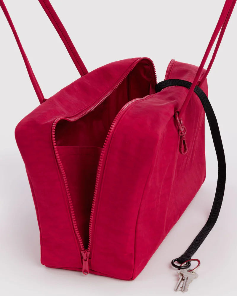 Medium Bowler Bag in Cherry