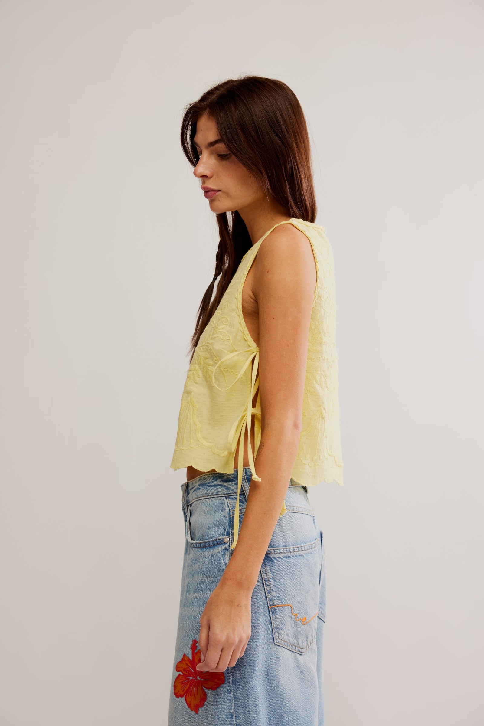 Faded Gardens Tank in Summer Lemonade