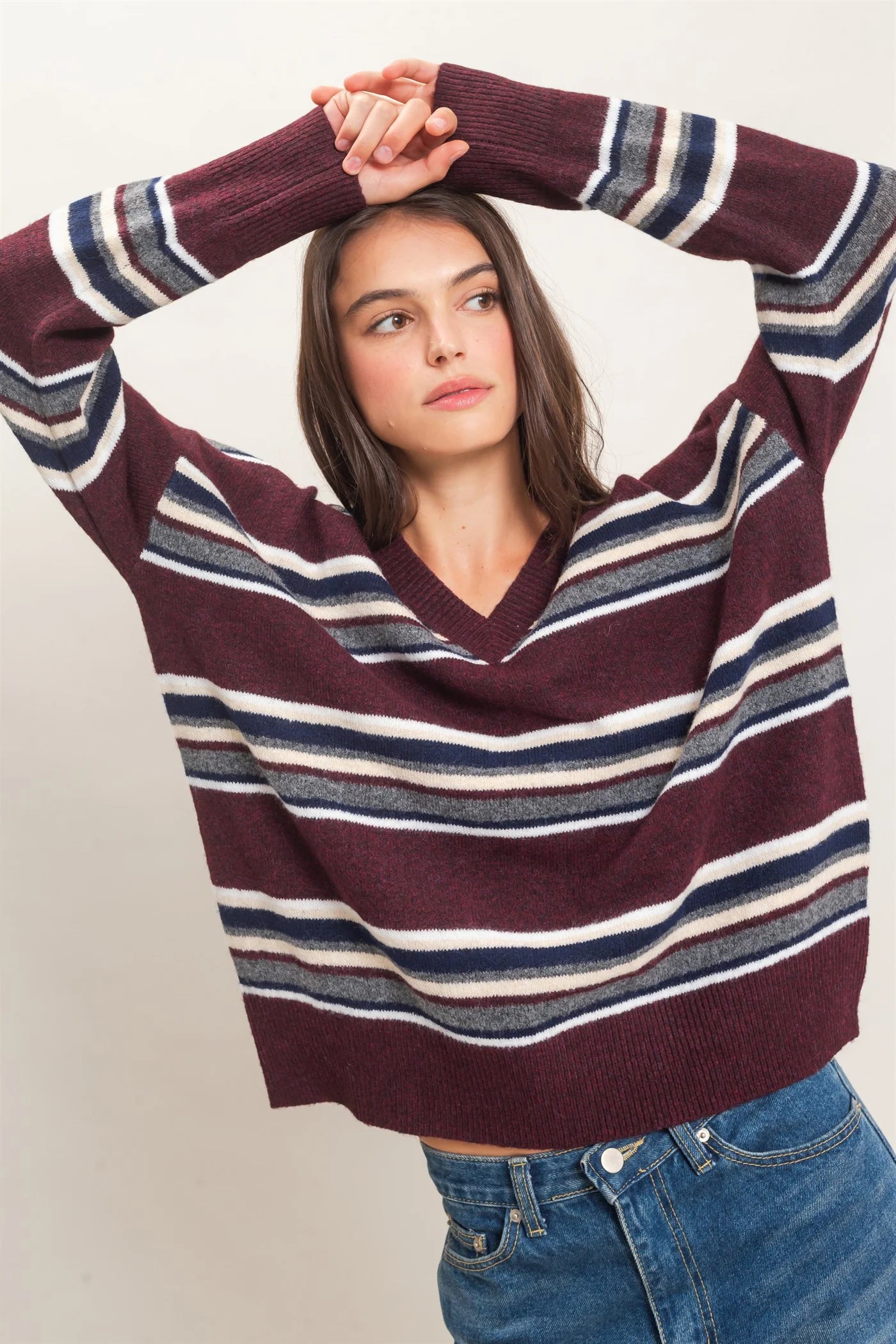 Margot Sweater in Merlot