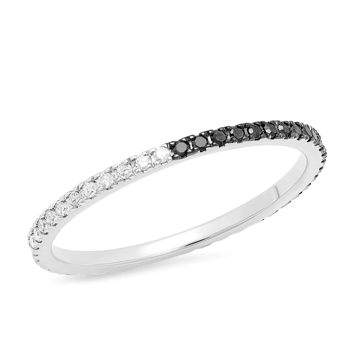 B/W Diamond Eternity Band