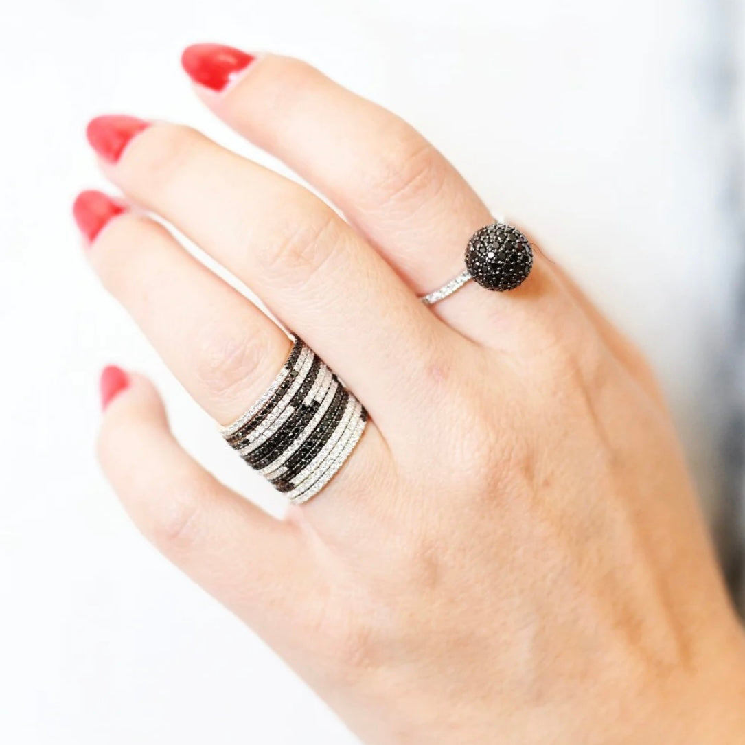 B/W Diamond Eternity Band