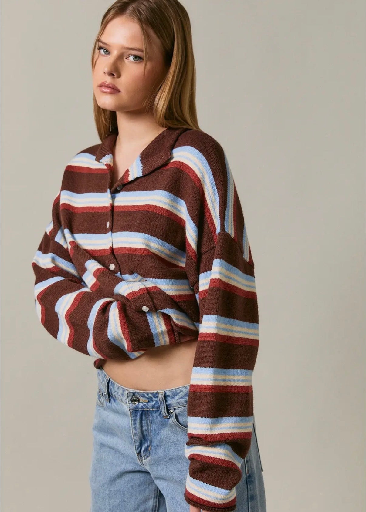 Bea Striped Cardigan