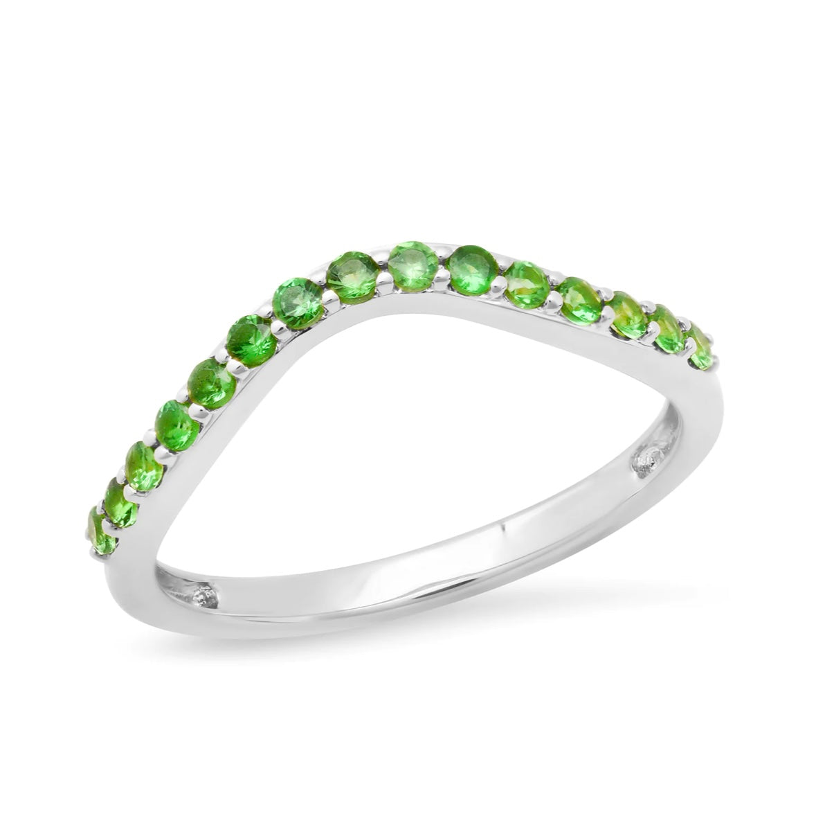 Tsavorite Contour Ring