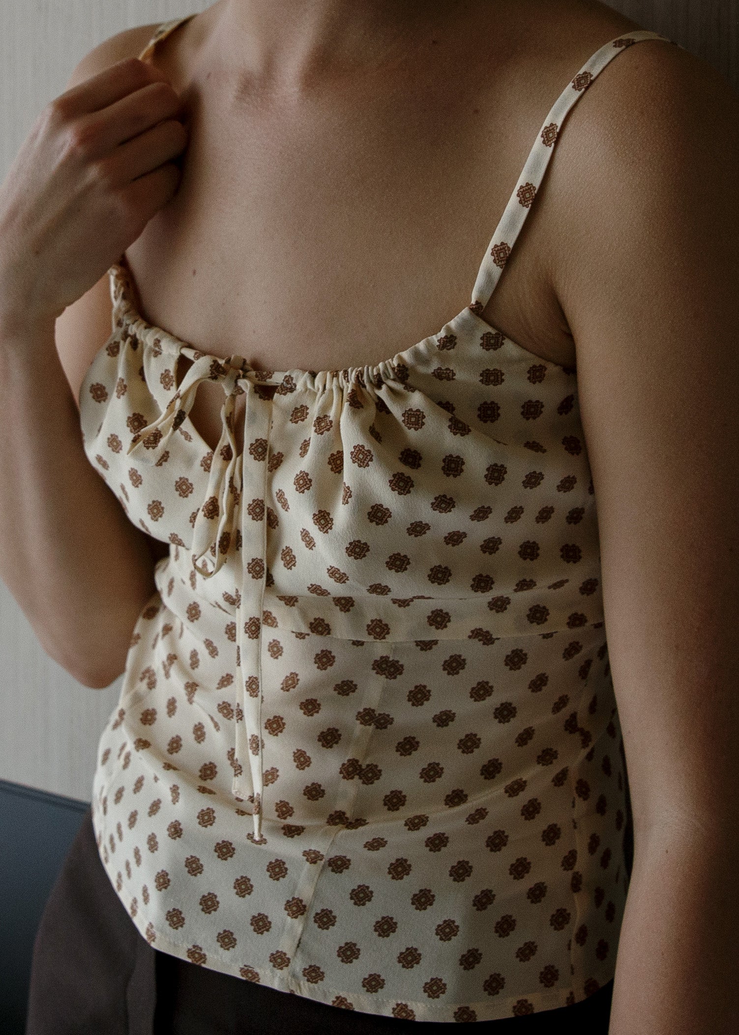 Empire Line Camisole in Gia Bianca