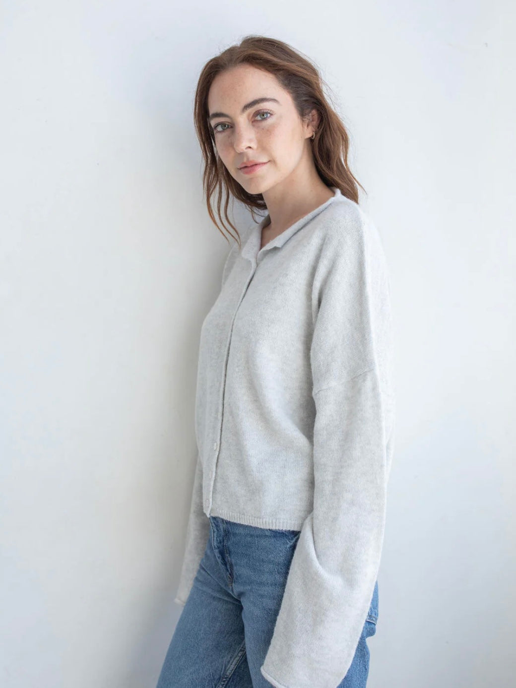 Maisie Sweater in Light Grey