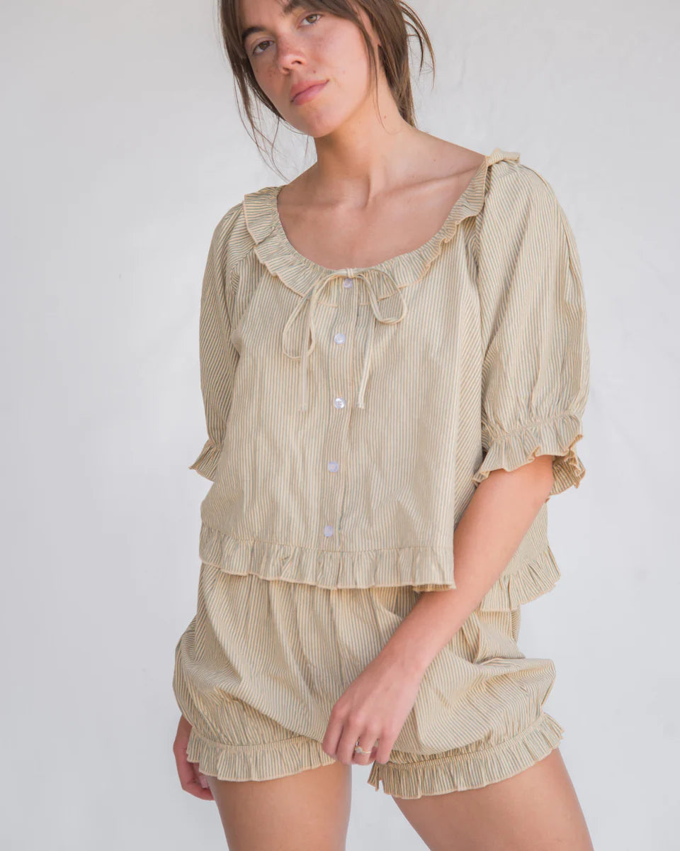 Romeo Set in Green Stripe