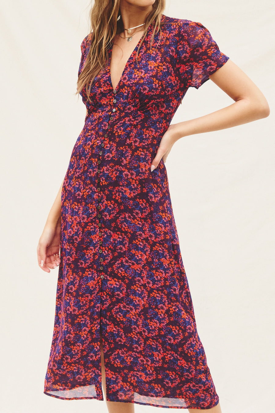Blair Floral Midi Dress