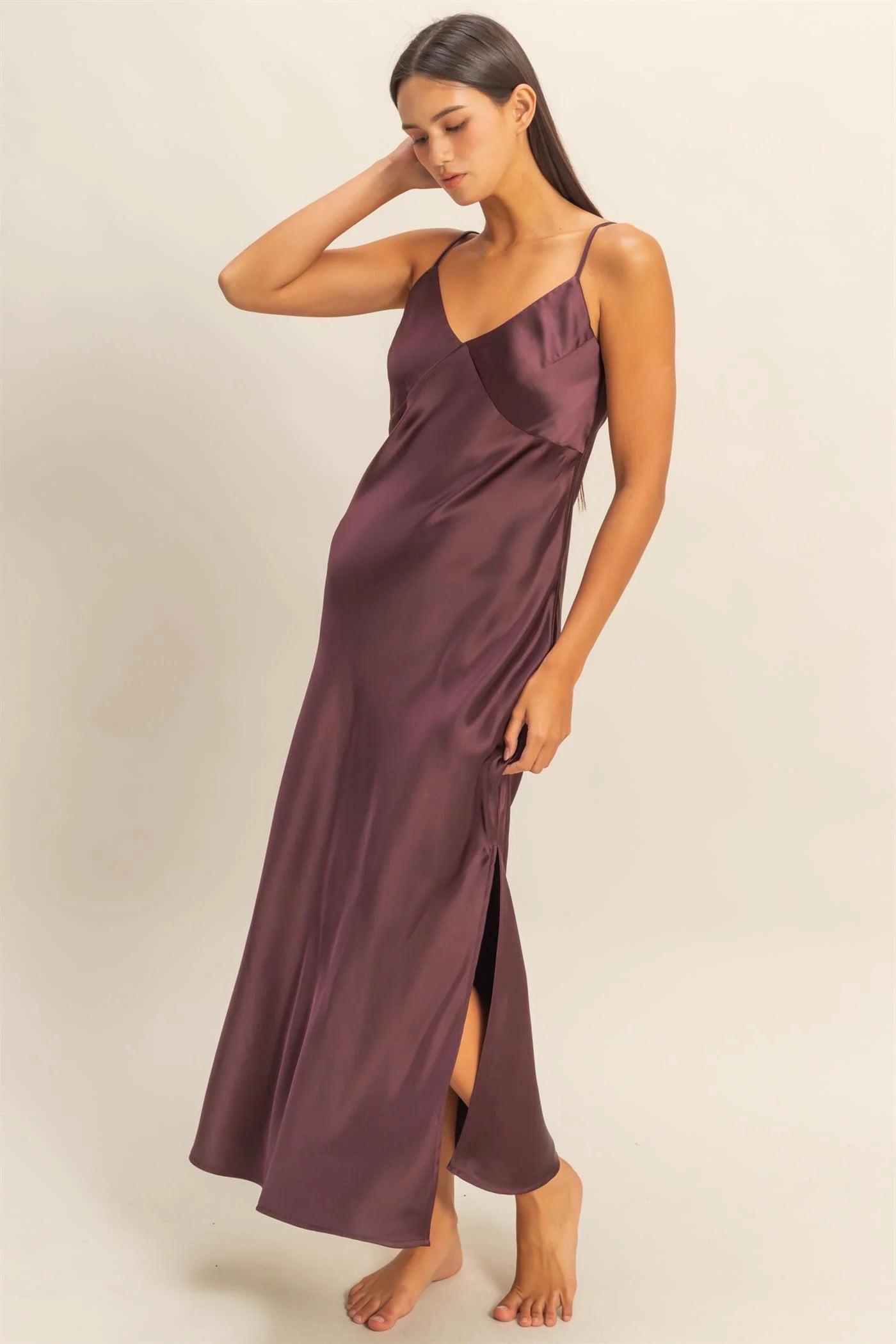 Saoirse Maxi Dress in Burgundy