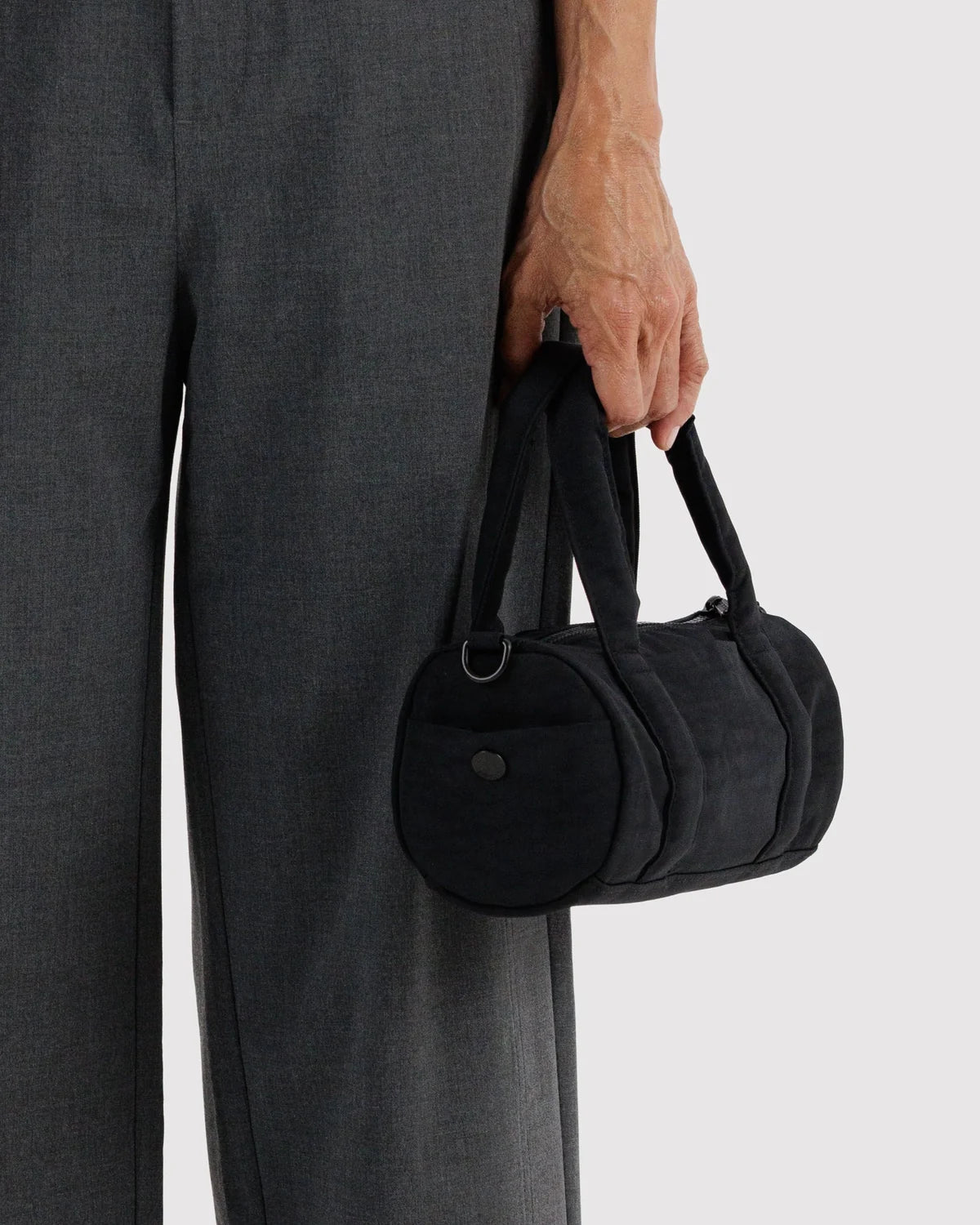 Small Nylon Duffle Bag in Black