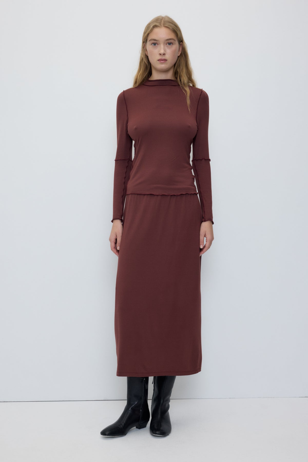 Panna Top in Maroon