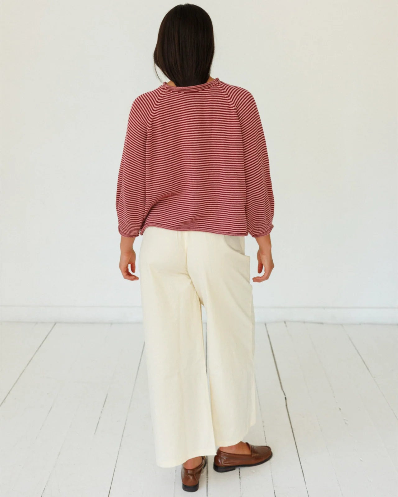 Jeanie Sweater in Berry Stripe