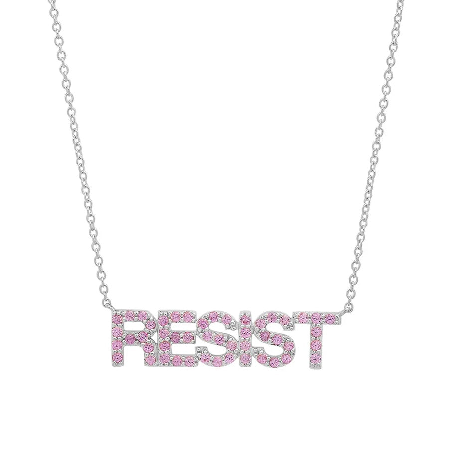 Pink Sapphire Resist Necklace
