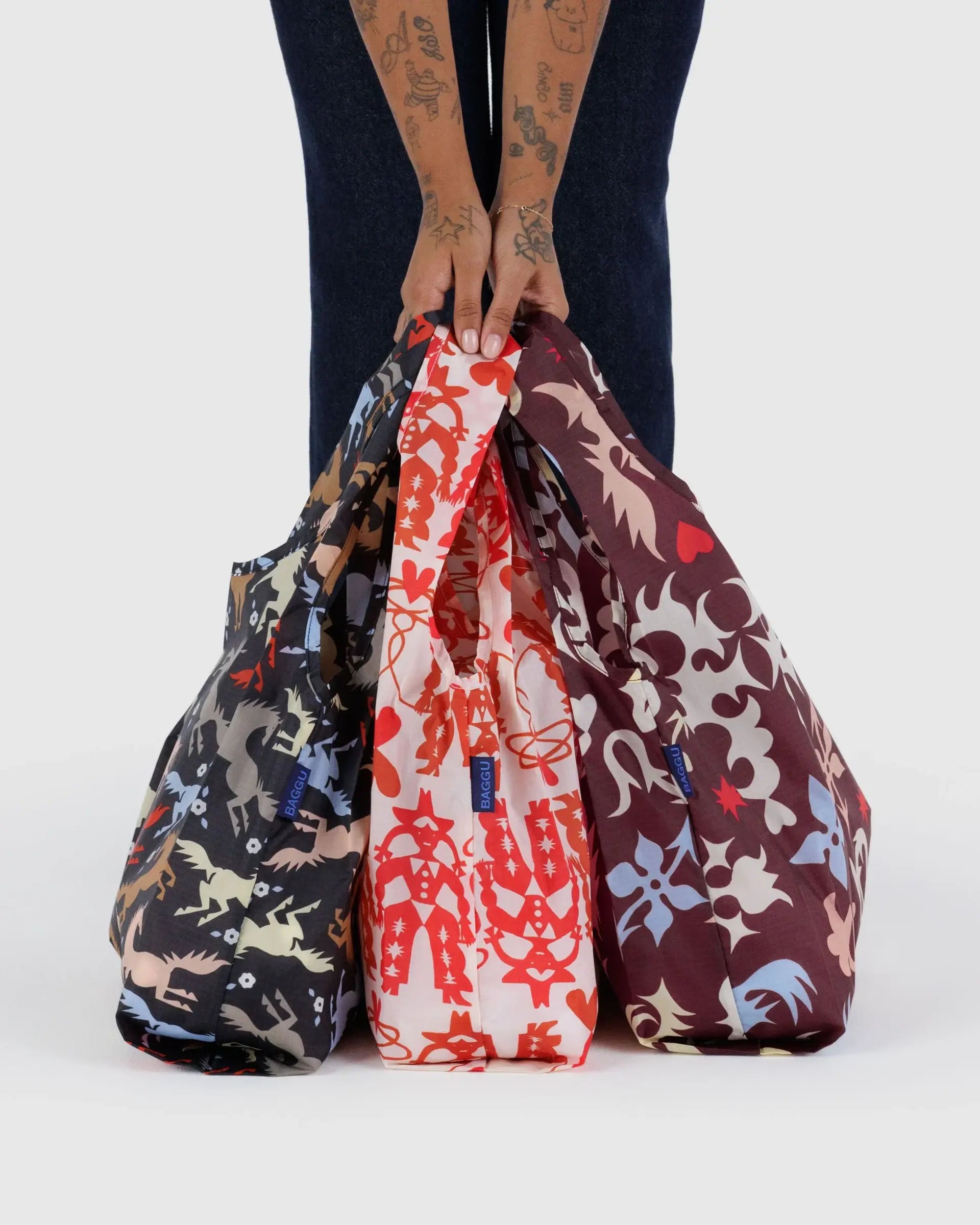Standard Baggu Set of 3 in Western Cut Outs