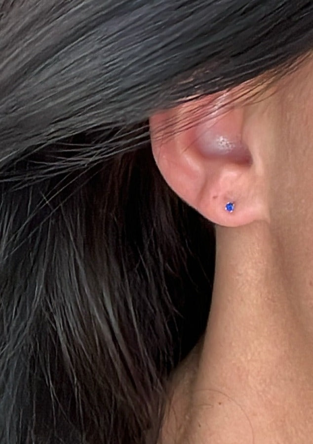 Petite Sapphire Studs