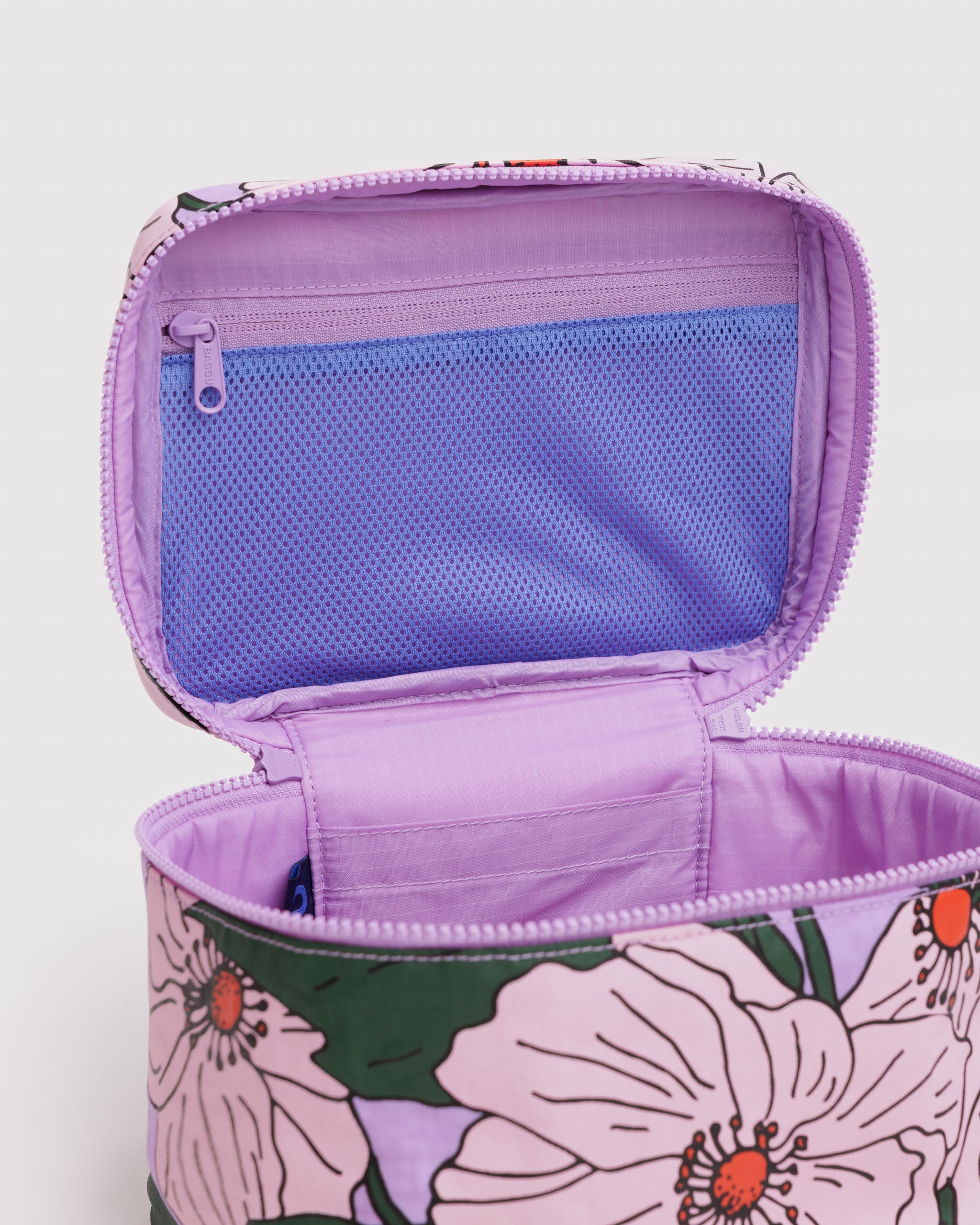 Large Cosmetic Case in Pink Poppy