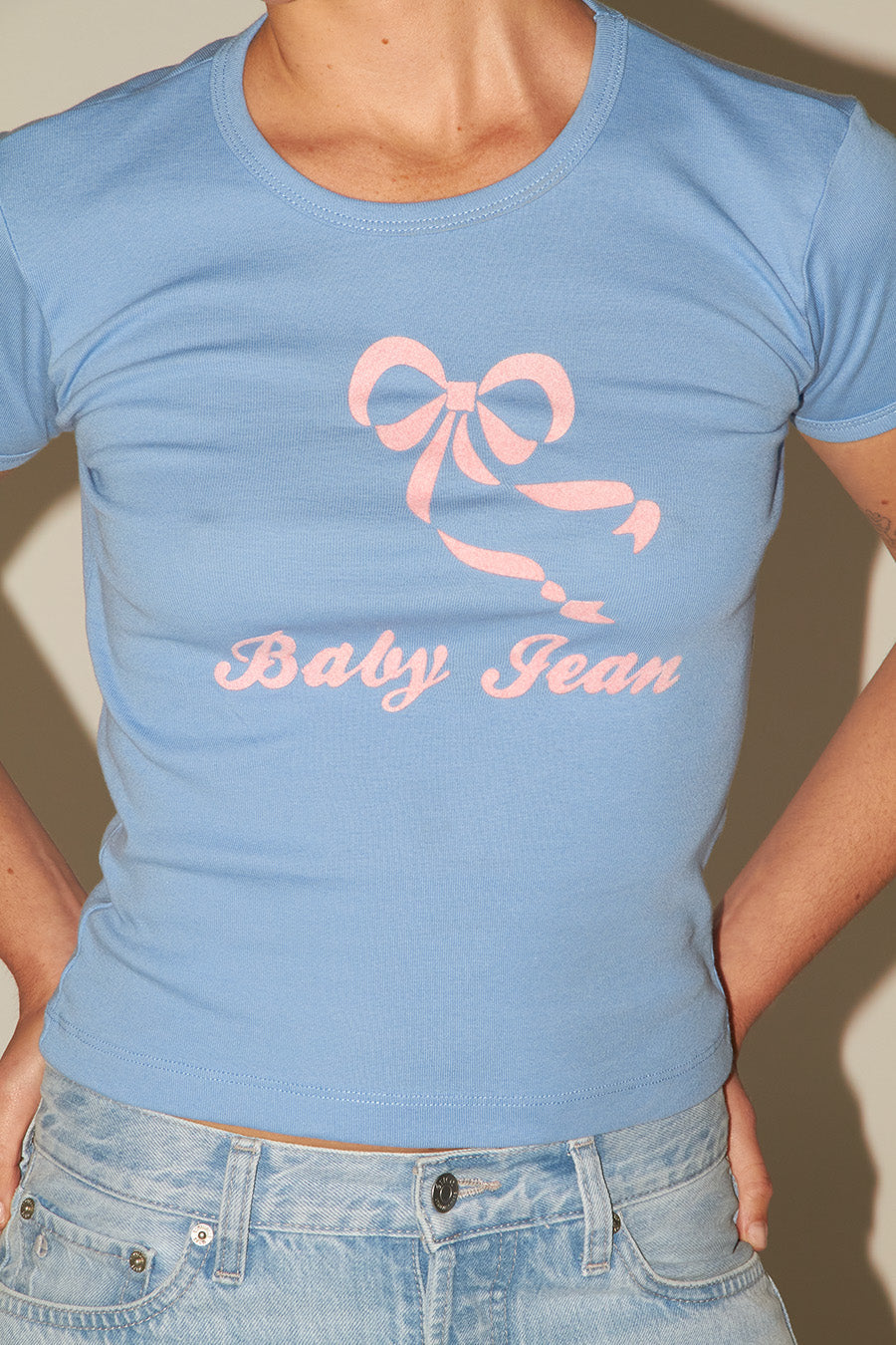 Baby Jean Tee - Powder