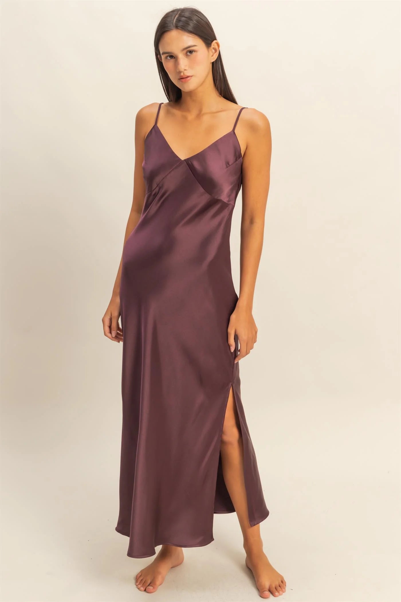 Saoirse Maxi Dress in Burgundy