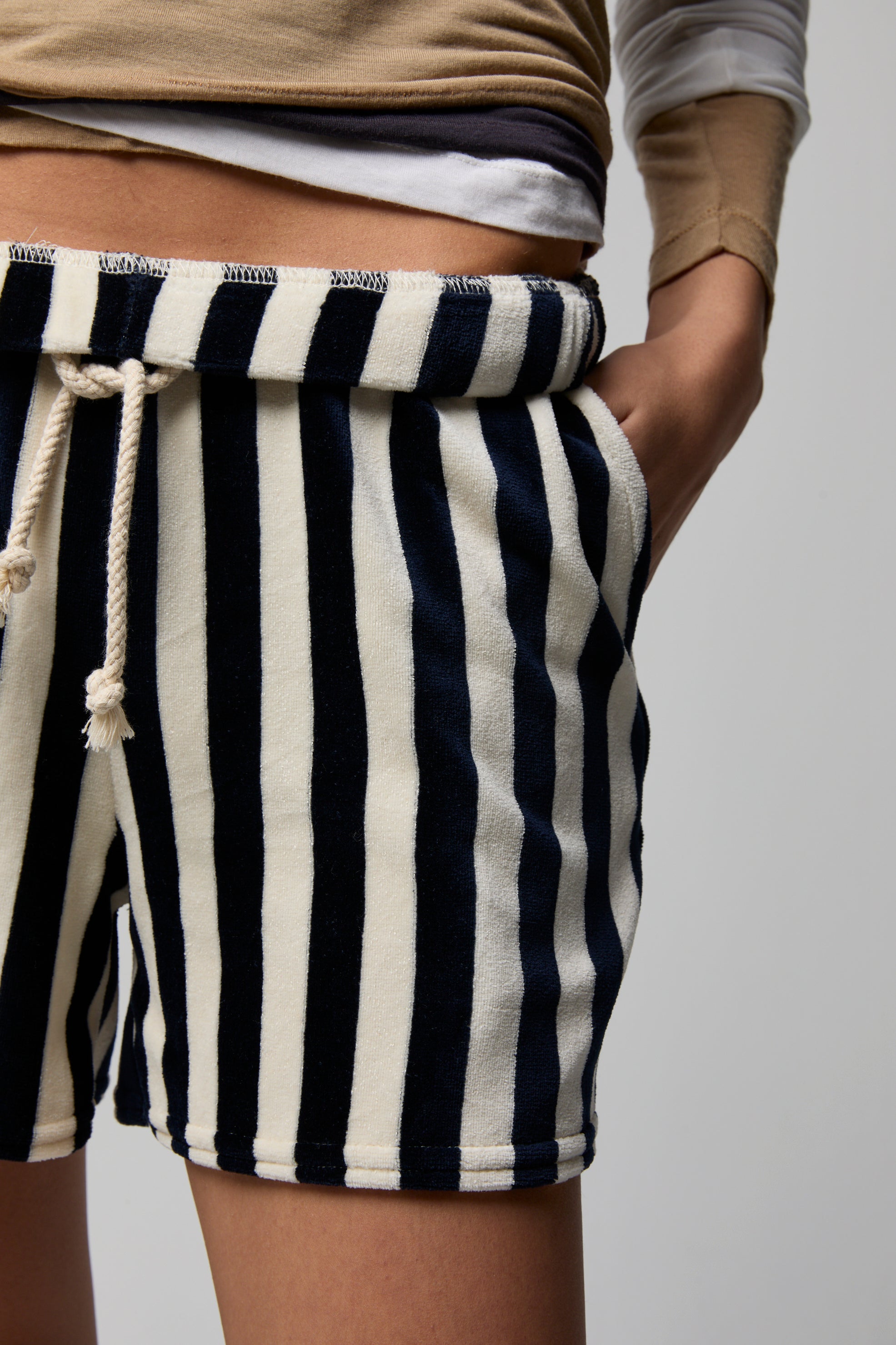 Sandy Short in Natural Navy