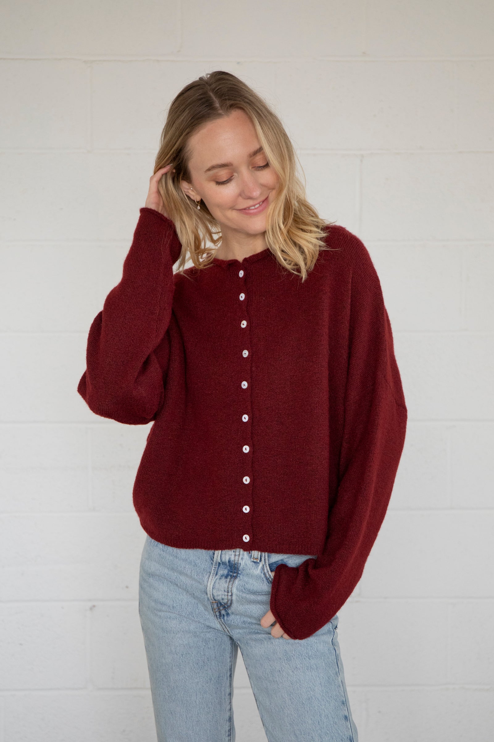 Maisie Sweater in Oxblood