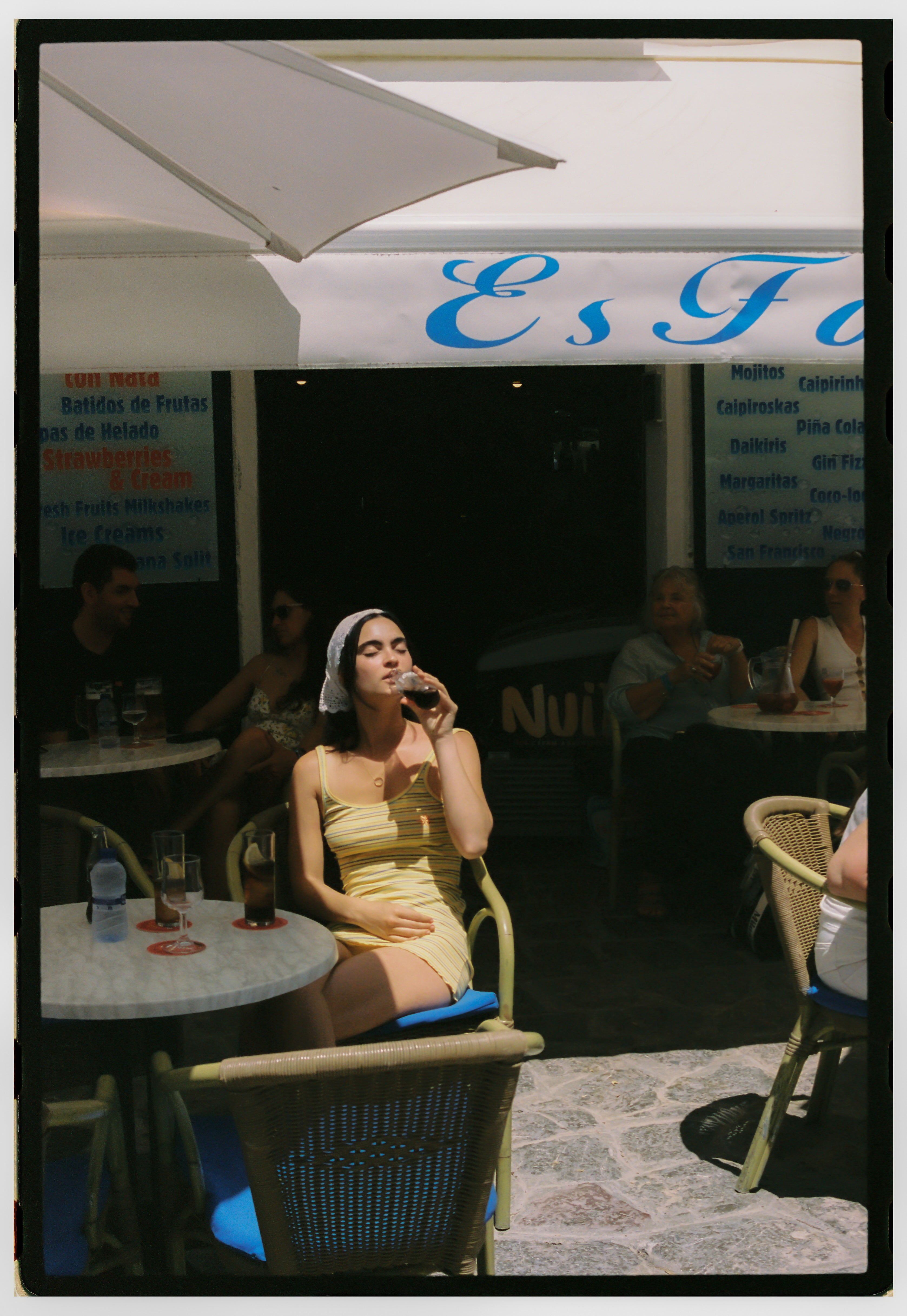 Lemon Striper Mini Dress