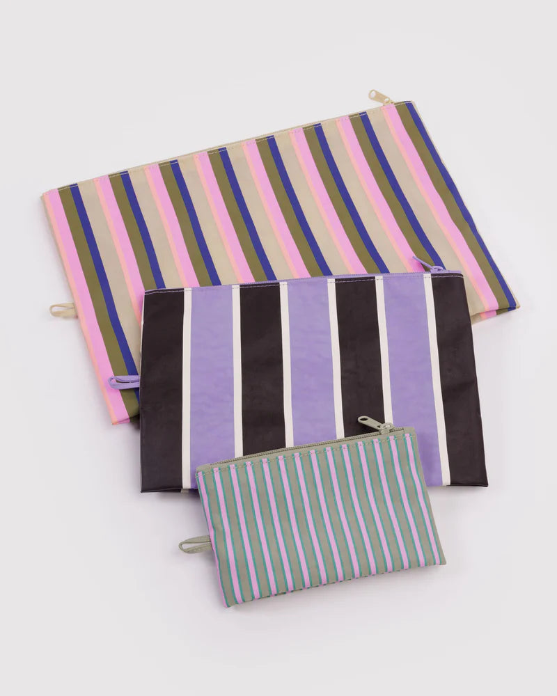 Go Pouch Set in Candy Shop Stripes