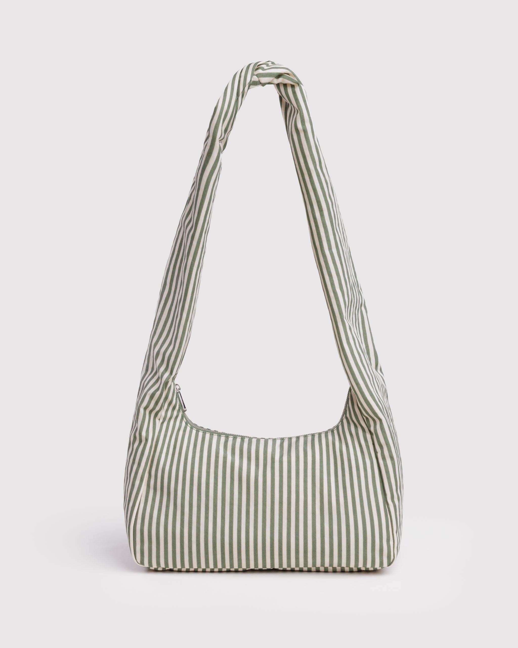 Nylon Meringue Bag in Sage Stripe