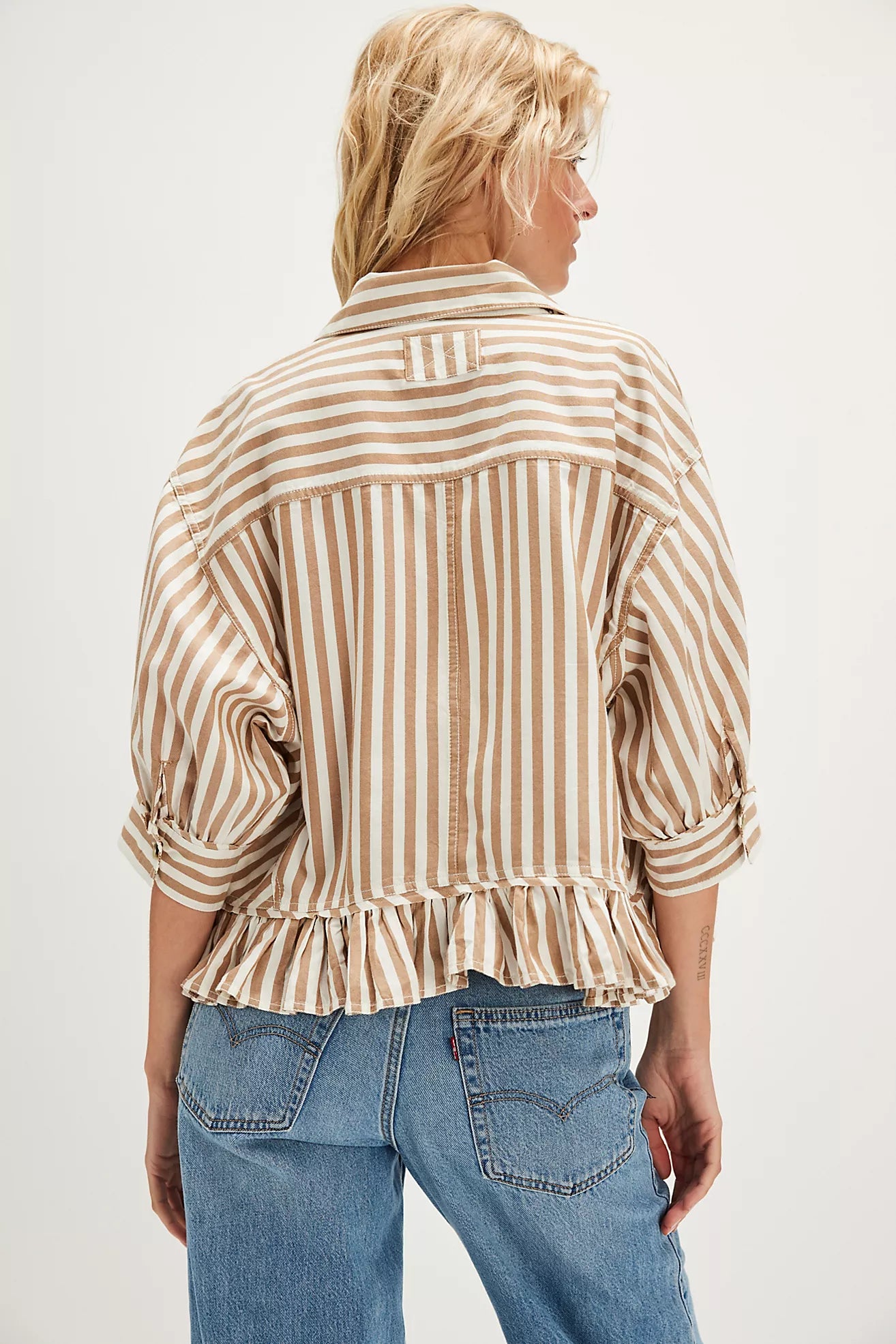 Bailey Stripe Shirt in Neutral Combo