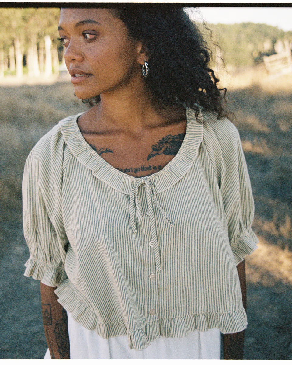 Romeo Set in Green Stripe