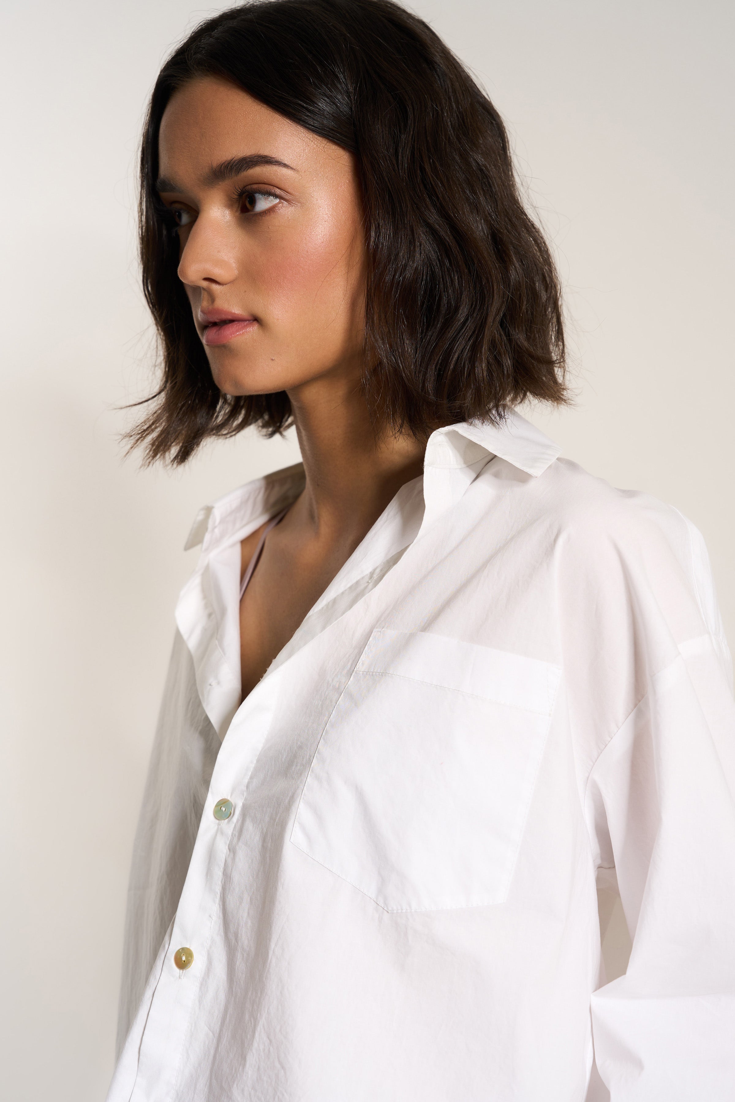 The Poplin Button Down - White