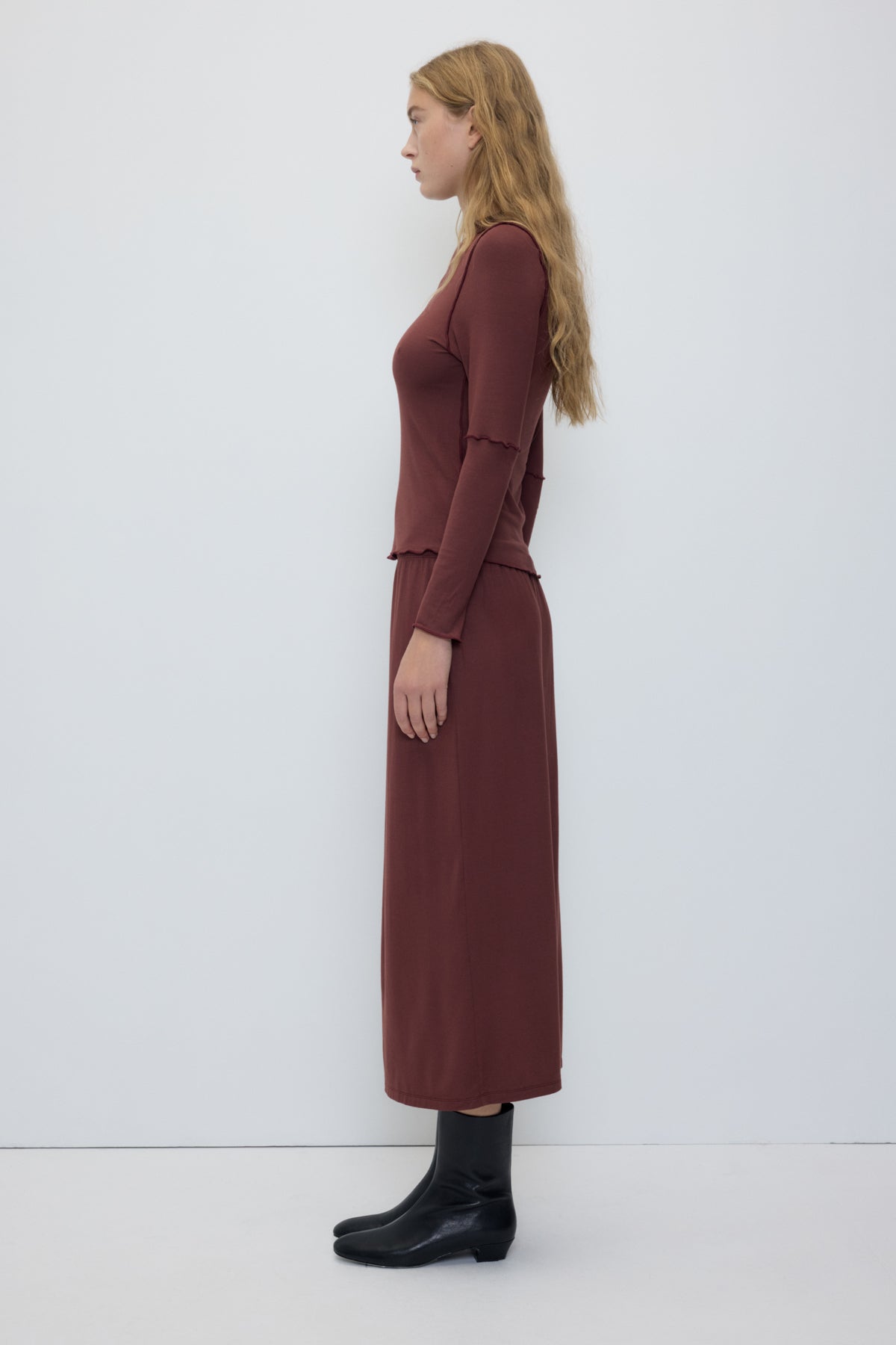 Panna Top in Maroon