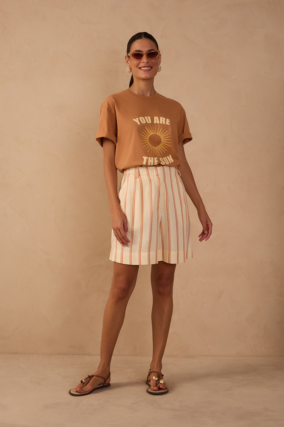 Striped Walking Shorts