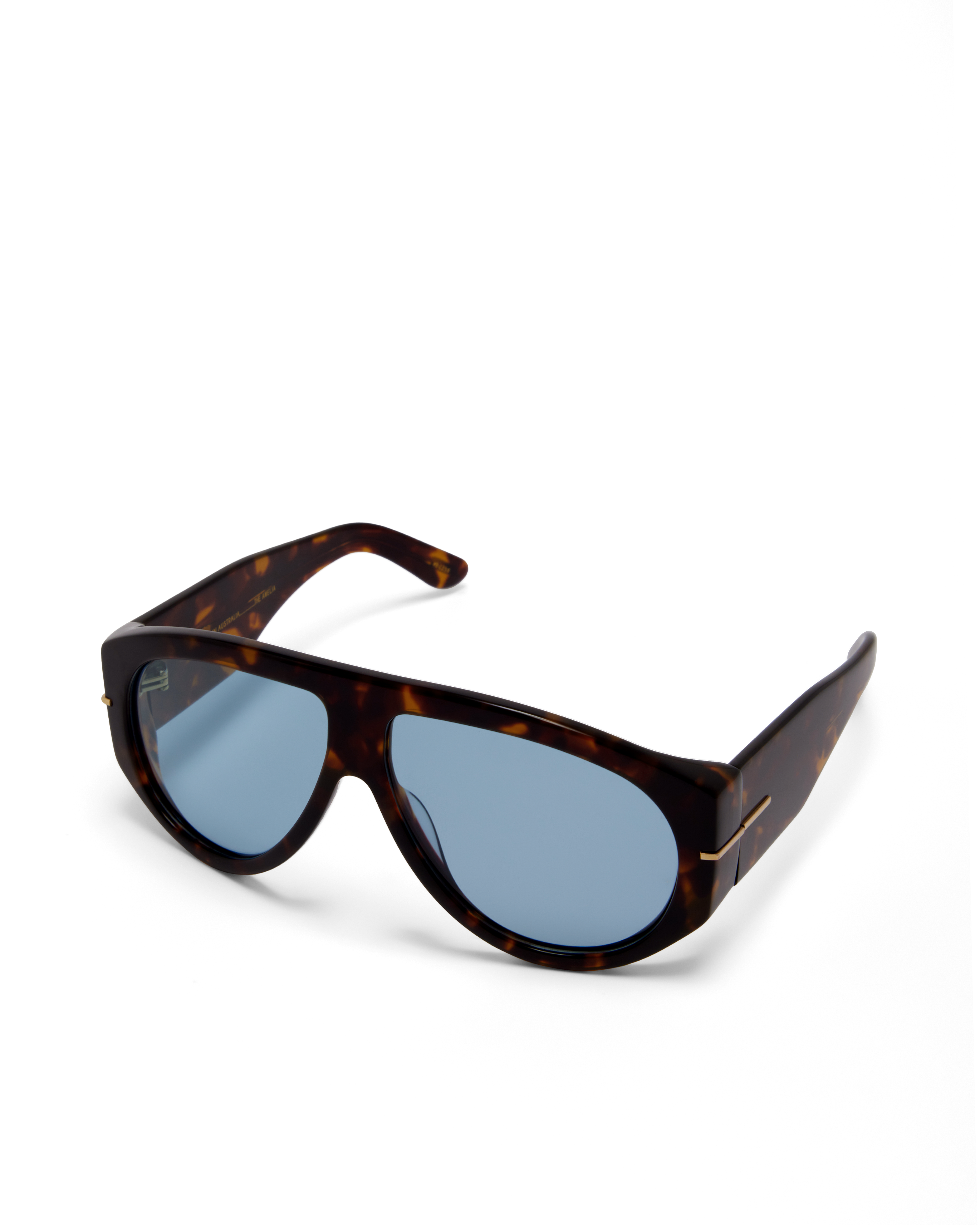The Amelia in Light Havana Tortoise Blue