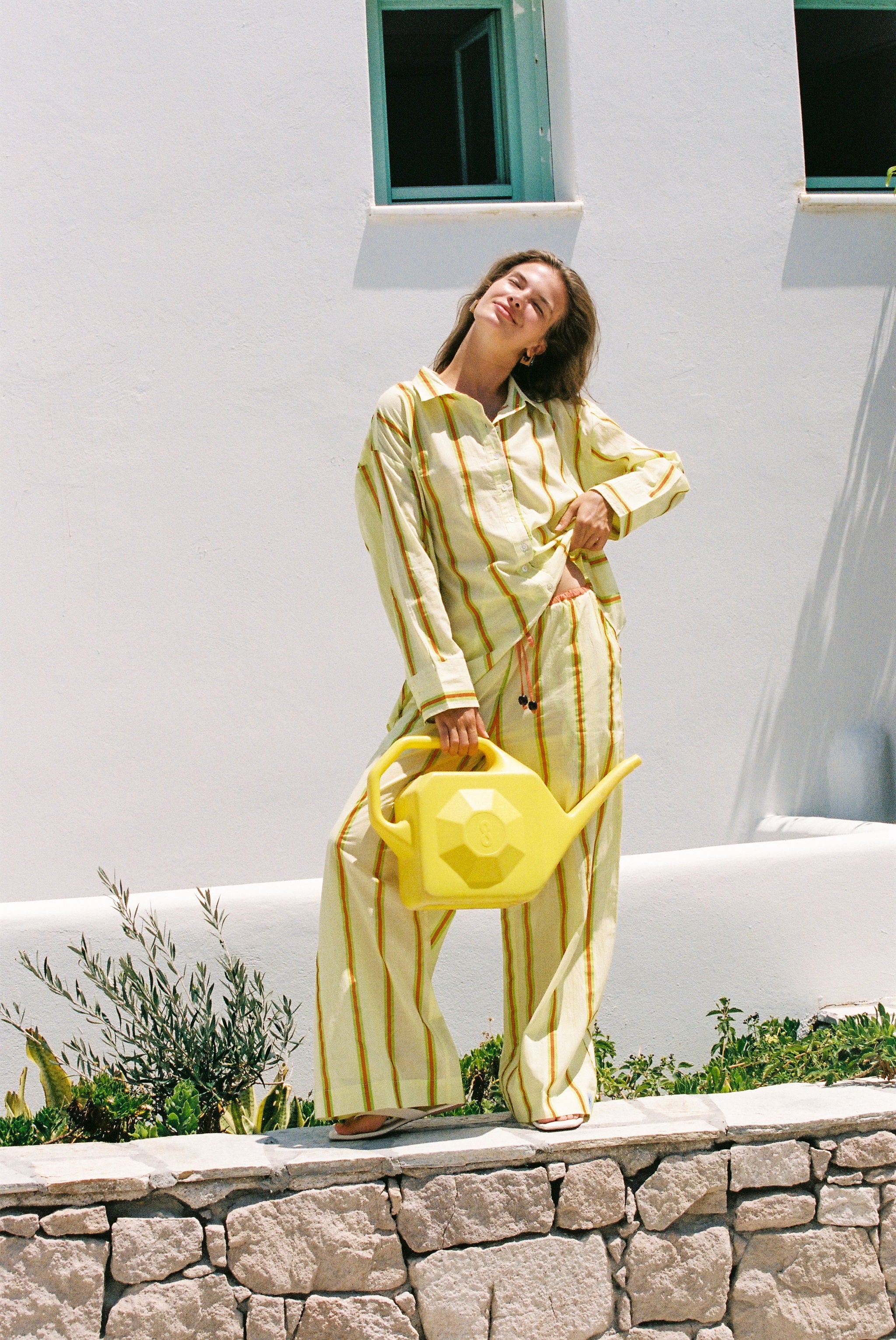 Sandy Stripe Vines Shirt