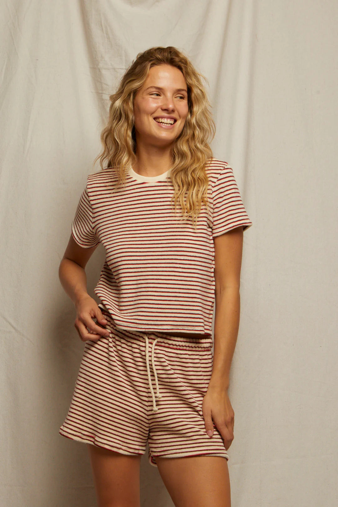 Bree Terry Top in Poppy Chocolate