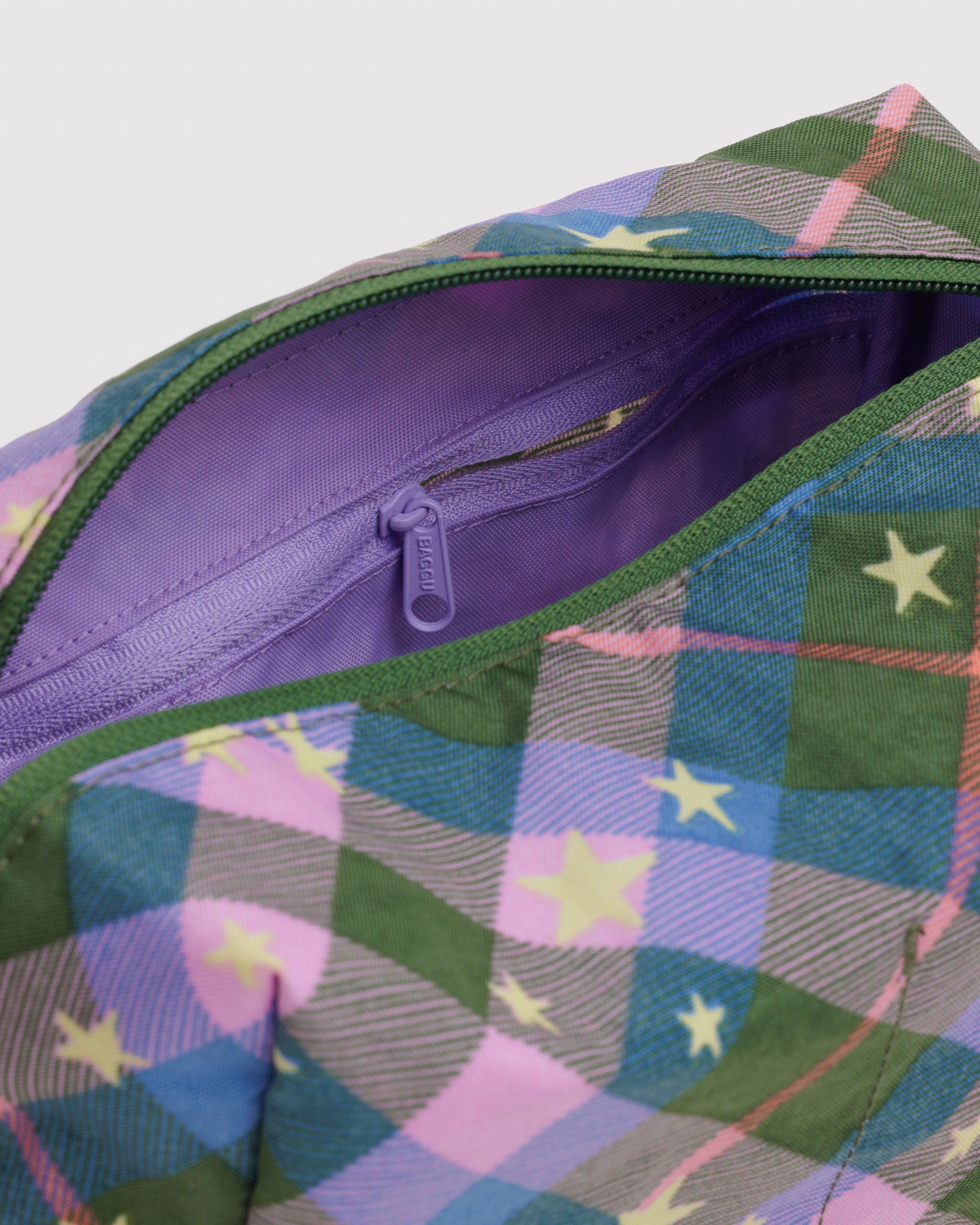 Dopp Kit in Green Star Plaid