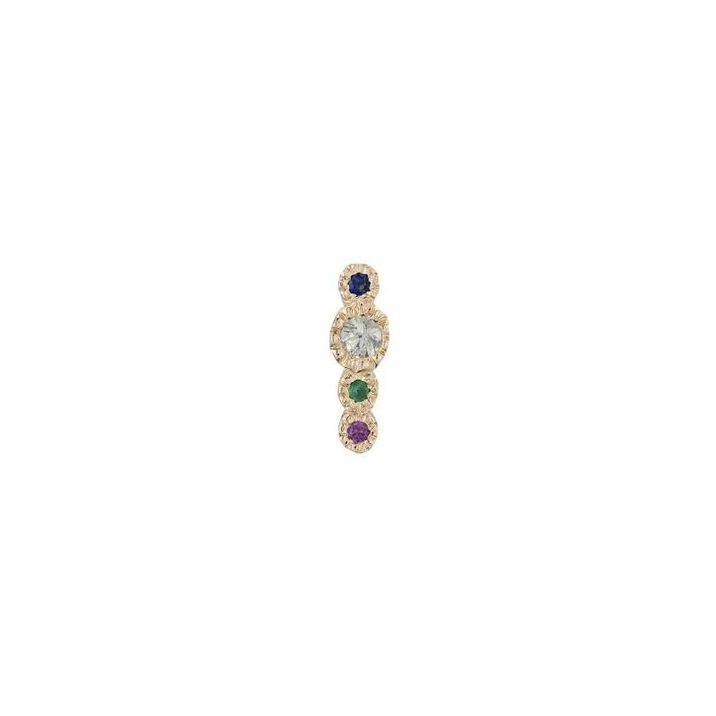 Journey Green Sapphire Stud (Single)