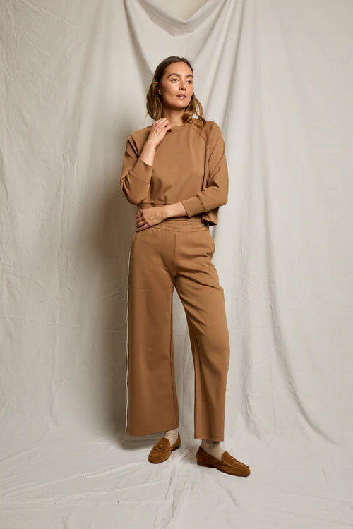 Mikos Wide Leg Pants in Mocha