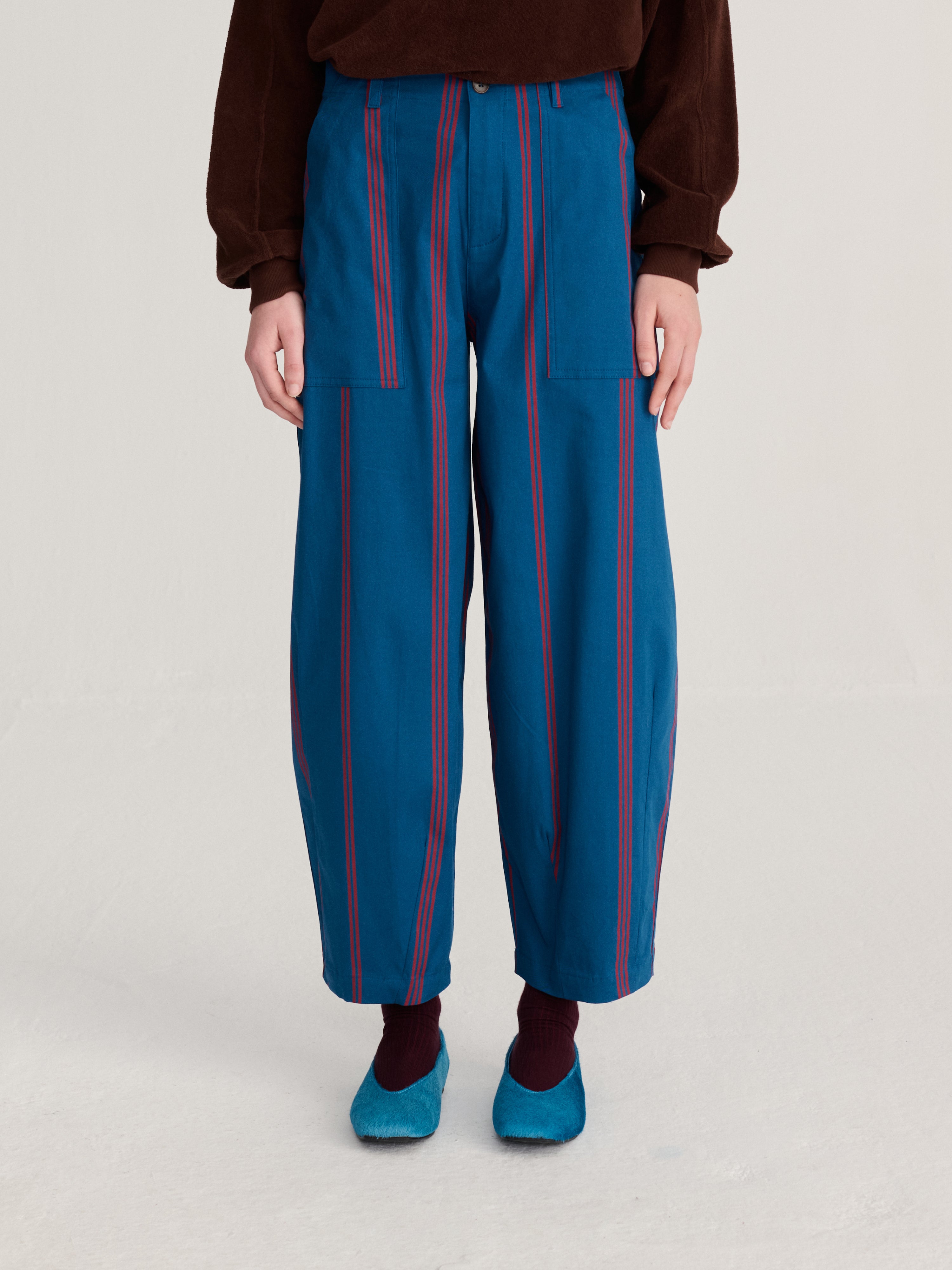 Triple Stripe All Over Barrel Pants