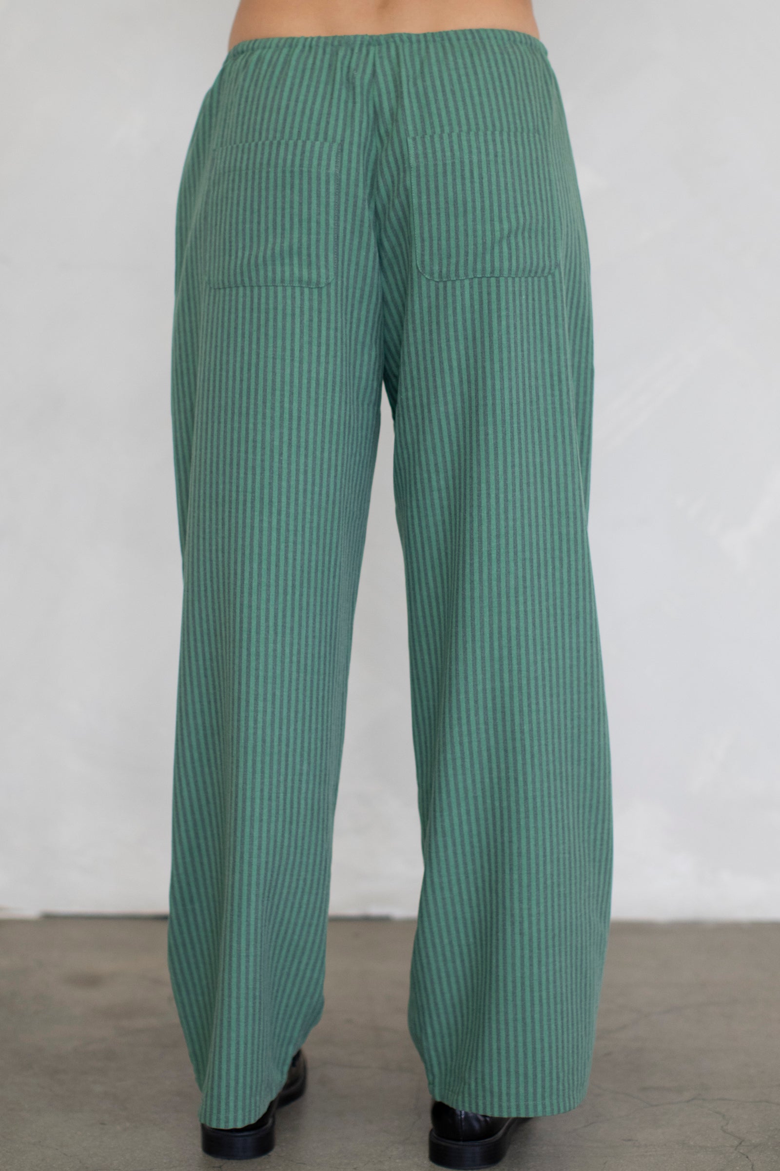 Frankie Stripe Pants in Juniper