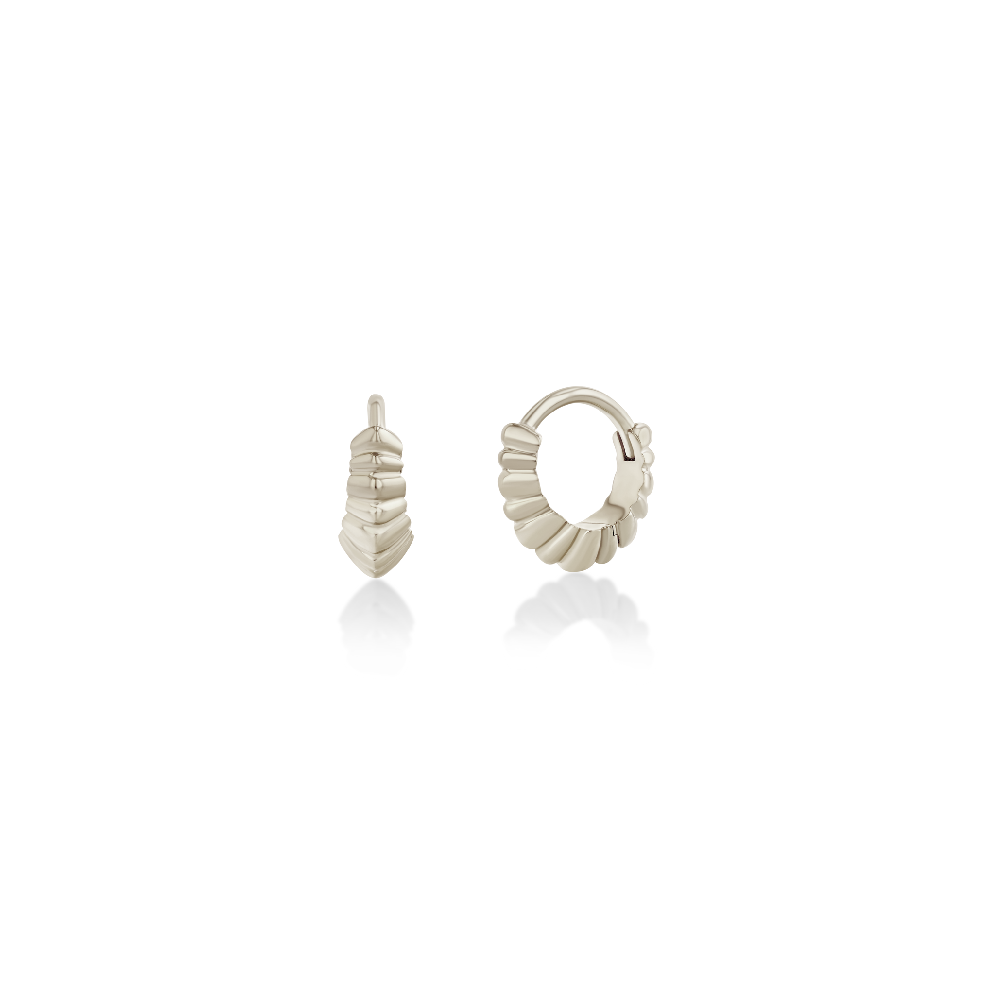 Mini Fluted Crescent Huggies