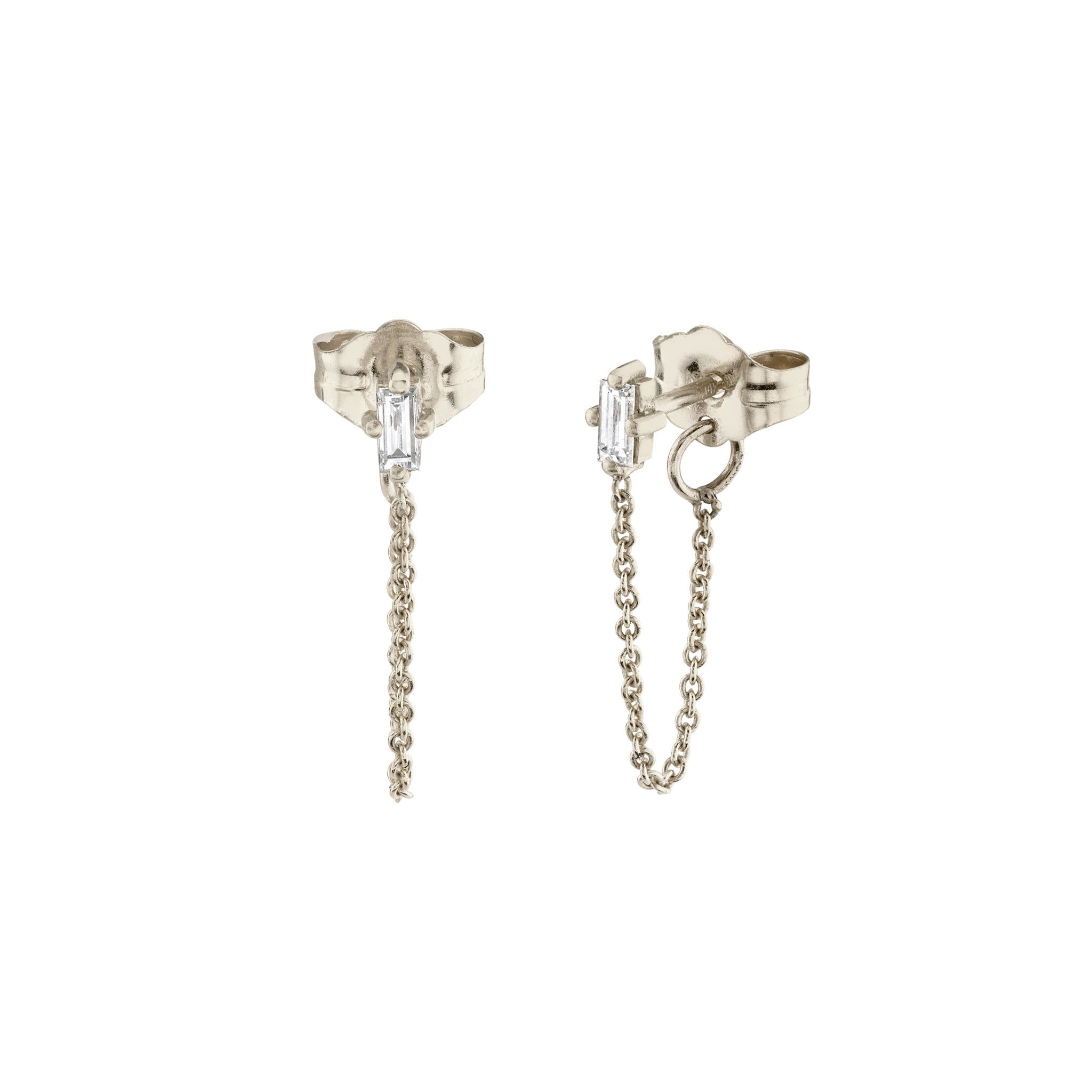 Diamond Cable Chain Huggie