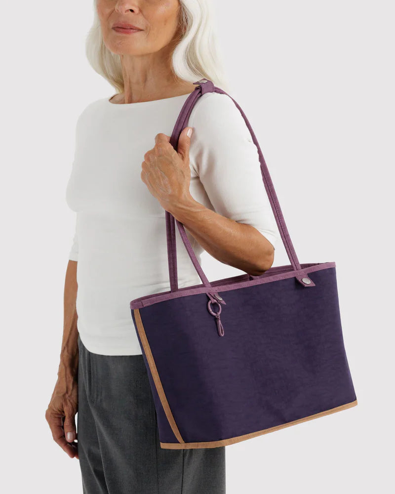 Medium Nylon Reversible Tote in Wild Plum Mix