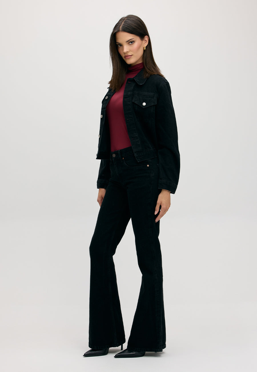 Atlanta Mid Rise Flare - Onyx