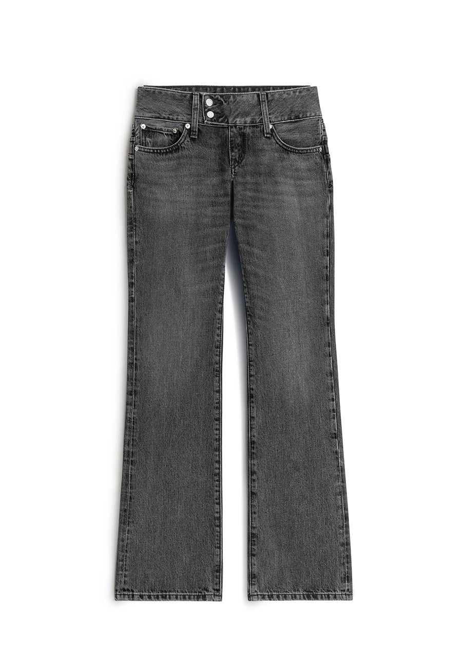 Missy Low Rise Bootcut Jean - Charcoal