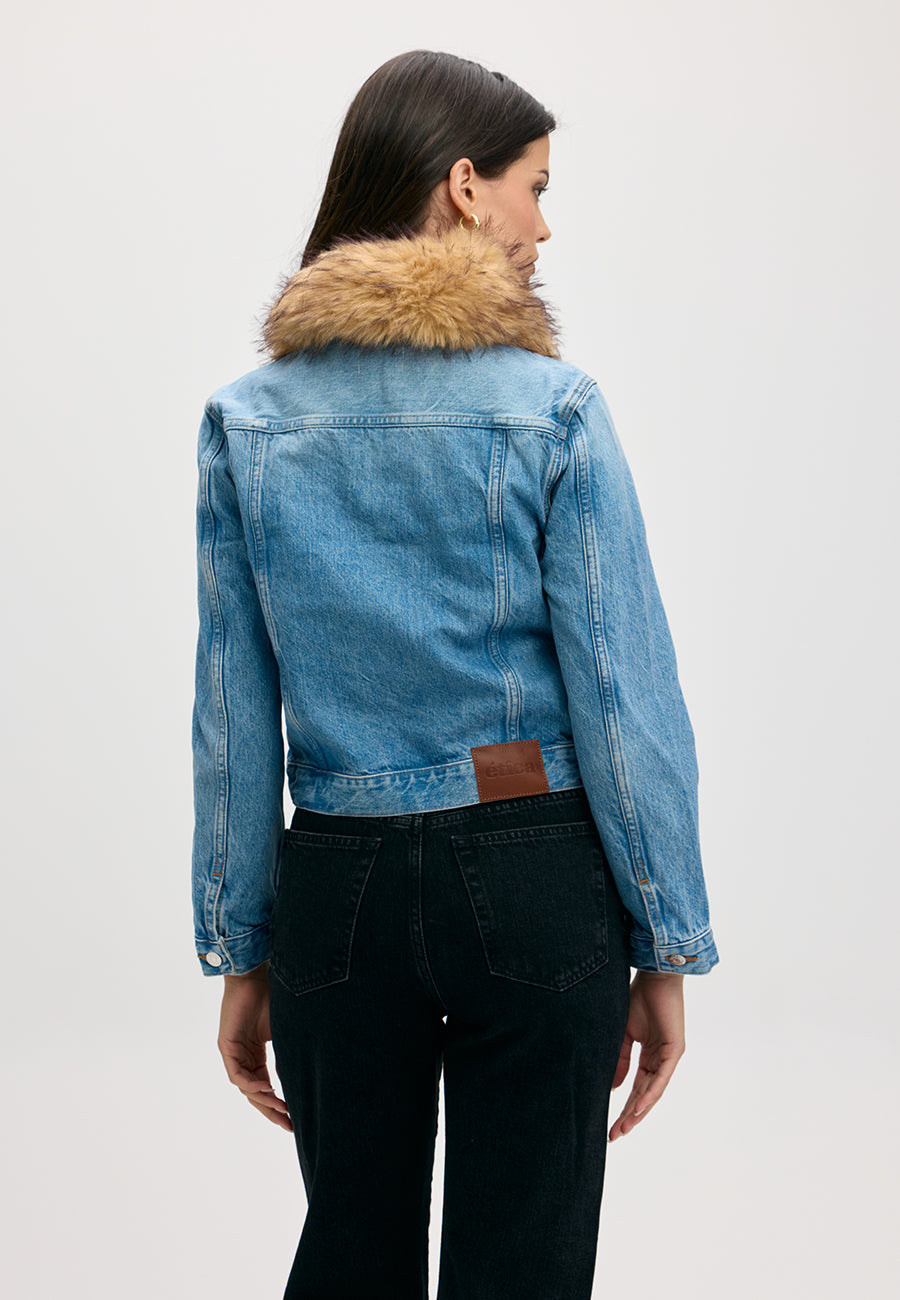 Pixie Jacket With Collar - Peachtree